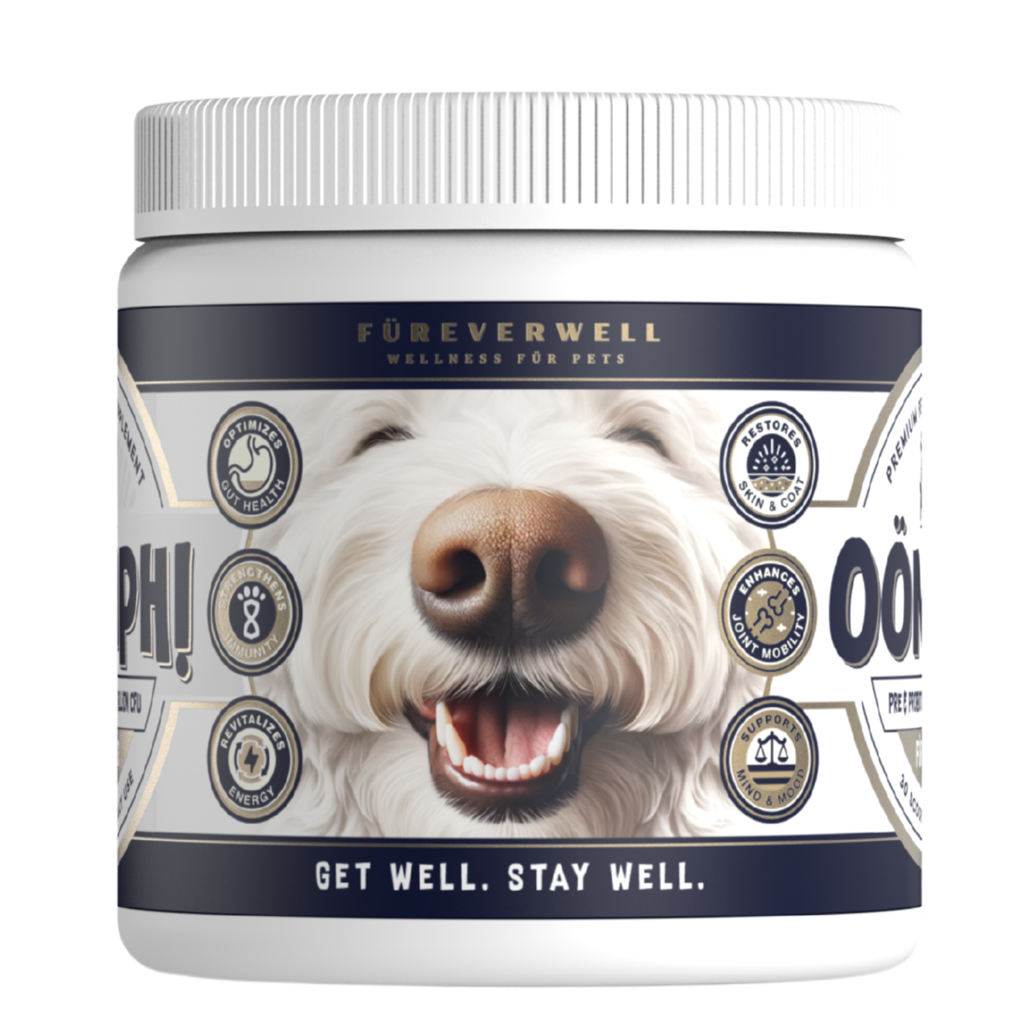 Oömph! dog supplement tub